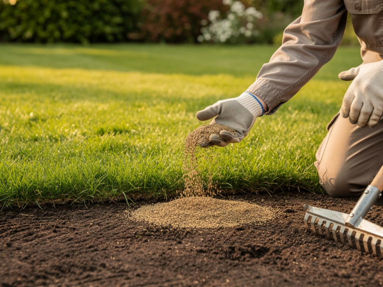 Direktsaat Rasen anlegen für eine robuste und pflegeleichte Grasnarbe im Garten