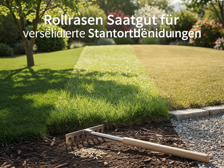 Rollrasen Saatgut für verschiedene Standortbedingungen wie Sonne, Schatten und Trockenheit