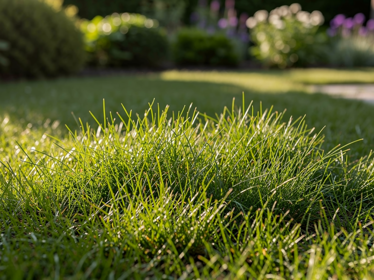 Wie Wiesenrispe als robuste Rasenart Ihren Garten bereichert Dicht wachsender Wiesenrispe-Rasen mit robuster Struktur im heimischen Garten