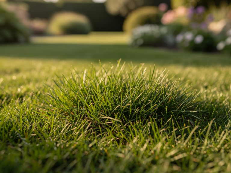 Zierrasen Merkmale verstehen und die beste Pflege für den Garten entdecken Feiner Zierrasen mit dichter Grasnarbe und eleganter Gartenoptik