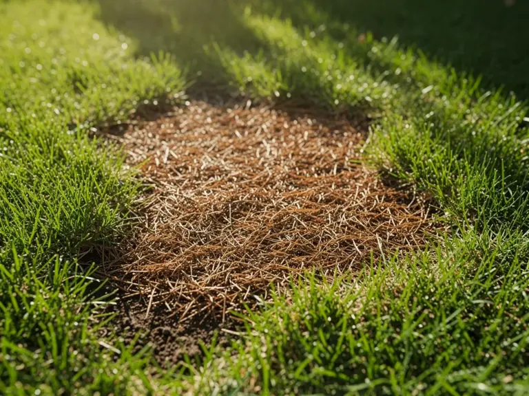 Typische Ursachen für braune Flecken im Gartenrasen erkennen und beheben Braune Flecken im Gartenrasen durch Pilzbefall und Nährstoffmangel erkennen und behandeln