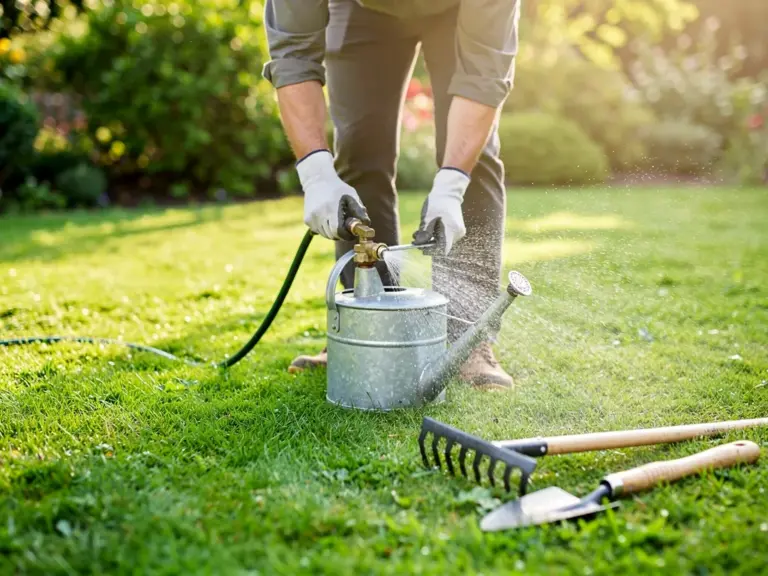 Den Rasen im Sommer gesund halten durch richtiges Wässern und Pflege Gesunder Sommerrasen mit optimaler Bewässerung und gezielter Pflege bei Hitze